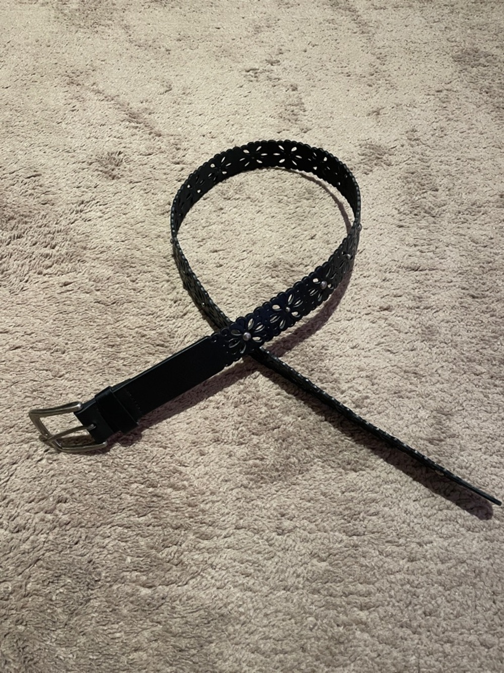 Black Flower Belt